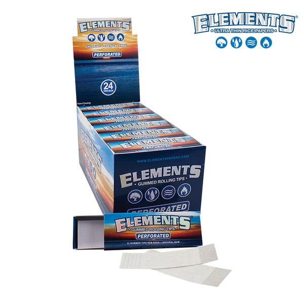 Elements Gummed Tips Perforated - (1 Case/24 Pcs) - Wholesale